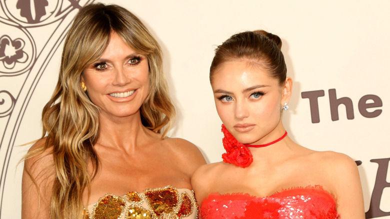 Heidi Klum and daughter Leni Klum at a gala event in Los Angeles in January 2024