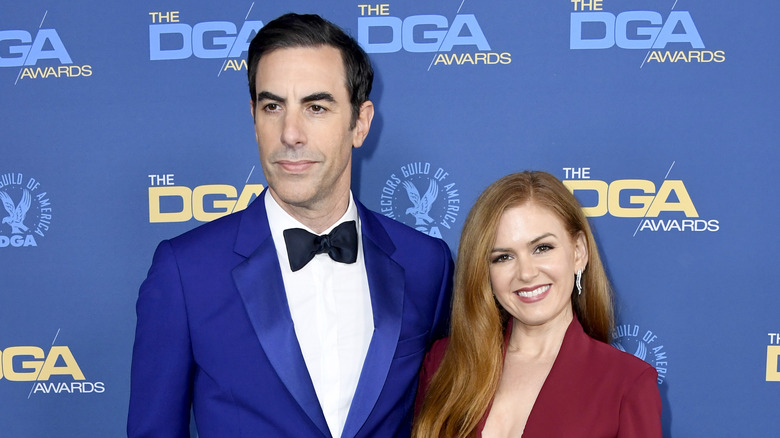 Isla Fisher and Sacha Baron Cohen