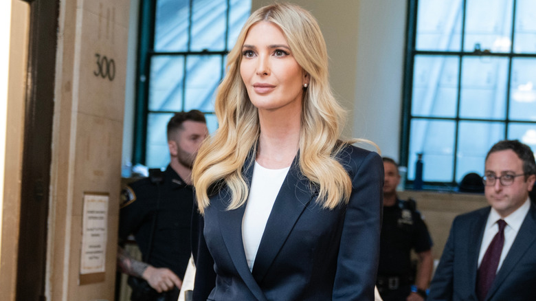 Ivanka Trump walking into court during Donald Trump's 2024 civil fraud trial