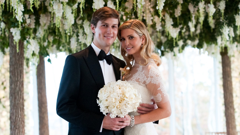 Jared Kushner and Ivanka Trump at their wedding in 2009