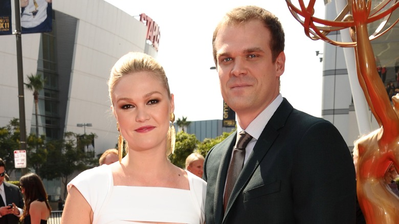 David Harbour with his ex, Julia Stiles, in 2011