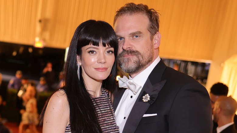 Lily Allen and David Harbour at the Met Gala in 2022