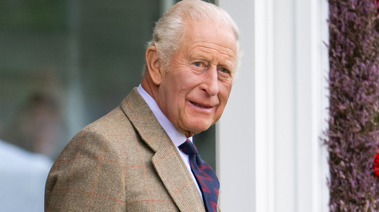 Close-up of King Charles III.