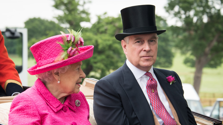 Queen Elizabeth and Andrew