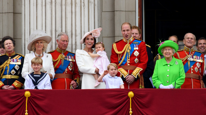 Royal family on balcony