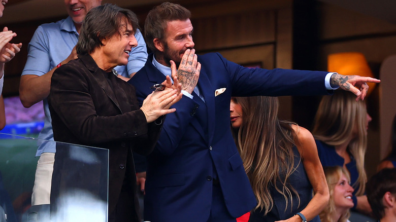 Tom Cruise and David Beckham attending one of the 2026 FIFA World Cup games together
