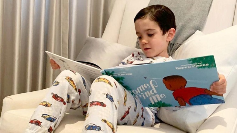 Eric Cowell reading a book