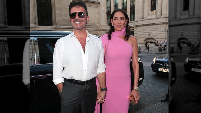 Simon Cowell and Lauren Silverman seen attending Syco summer party at Victoria and Albert Museum