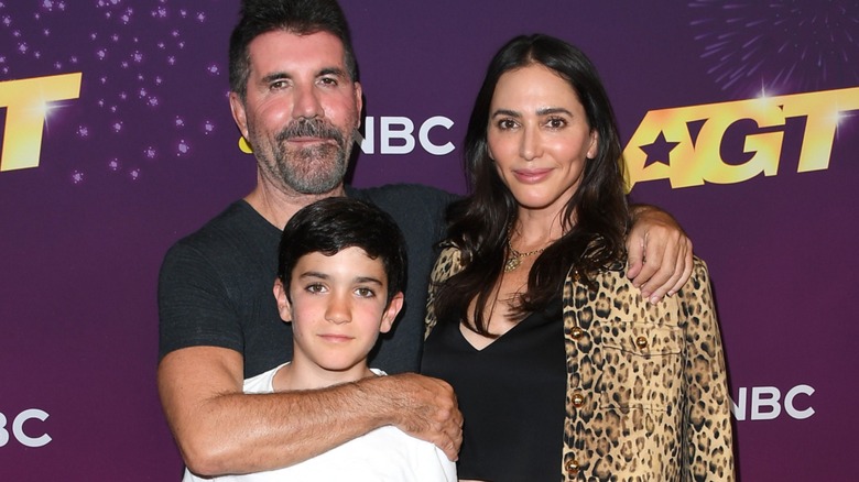 Simon Cowell, Eric Cowell, and Lauren Silverman at the "America's Got Talent" Season 19 Quarterfinals