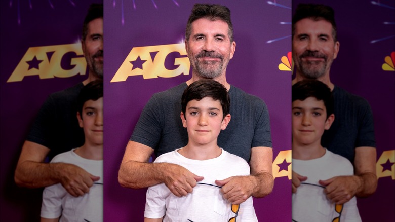 Simon and Eric Cowell at the "America's Got Talent" Season 19 Quarterfinals
