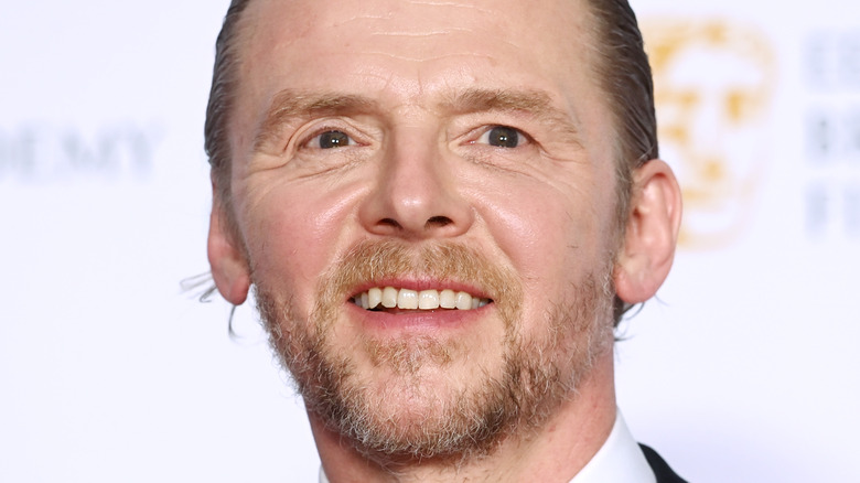 Simon Pegg attending event