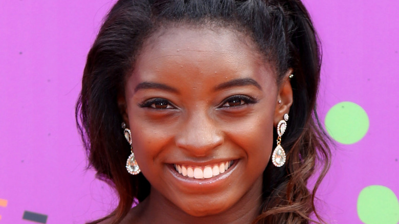 Simone Biles attending an event