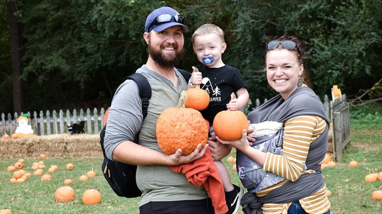 Maddie Brown Brush family getting pumpkins