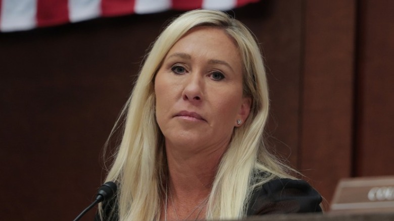 Marjorie Taylor Greene presides over a hearing in the US Capitol (2025)