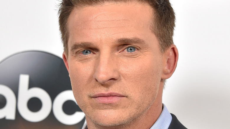 Steve Burton looking serious