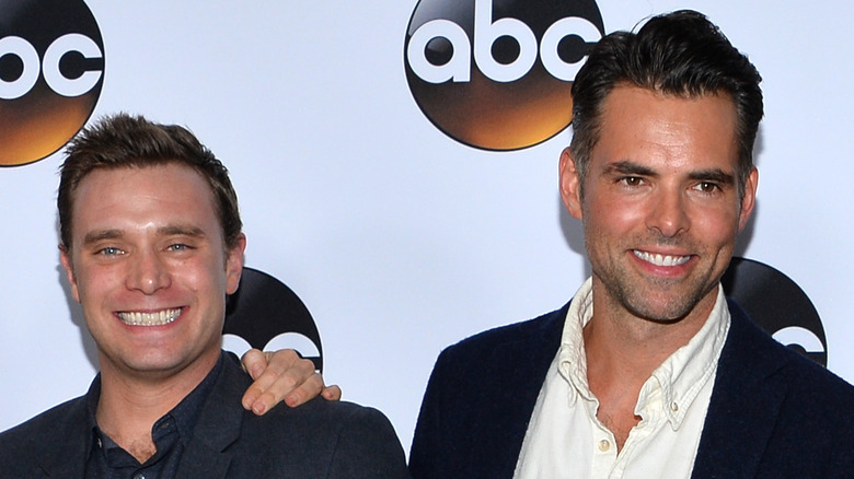 Billy Miller and Jason Thompson smiling