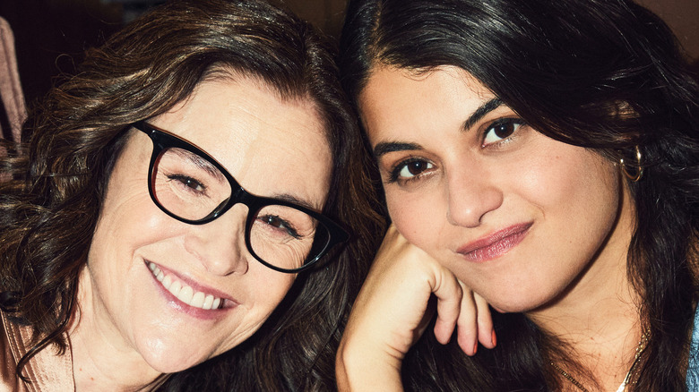 Ally Sheedy and Sofia Black-D'Elia smiling 