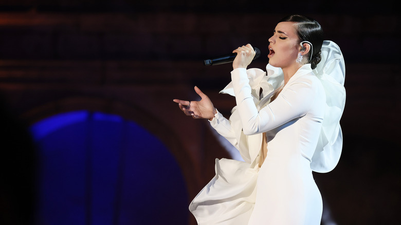 Sofia Carson performing 