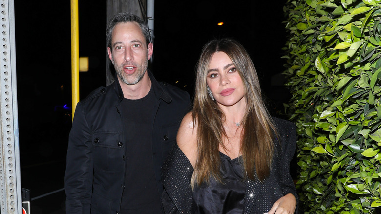 Sofia Vergara walking with Justin Saliman in Bali