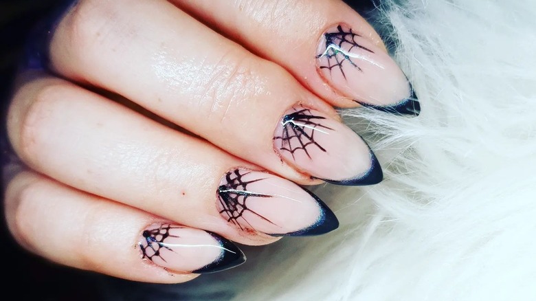 Spiderwebs on nails