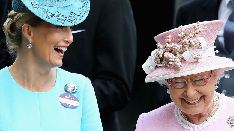 Sophie and Queen Elizabeth sharing a laugh