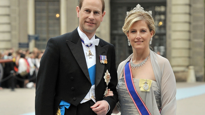 Sophie and Edward look regal