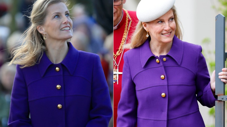 Sophie, Duchess of Edinburgh, at 2014 Land Army event versus the Easter Matin Service in 2024