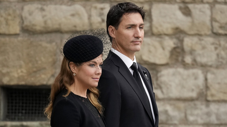 Sophie Grégoire Trudeau and Justin Trudeau standing together