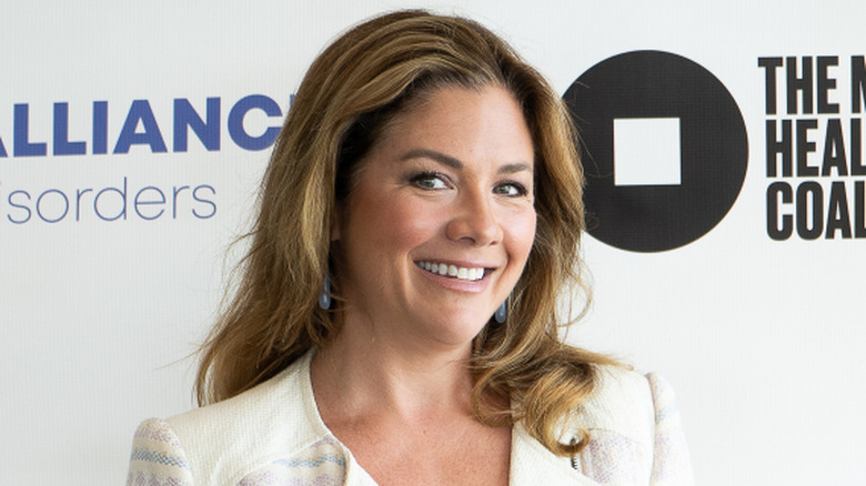 Sophie Grégoire Trudeau smiling in an all white outfit.