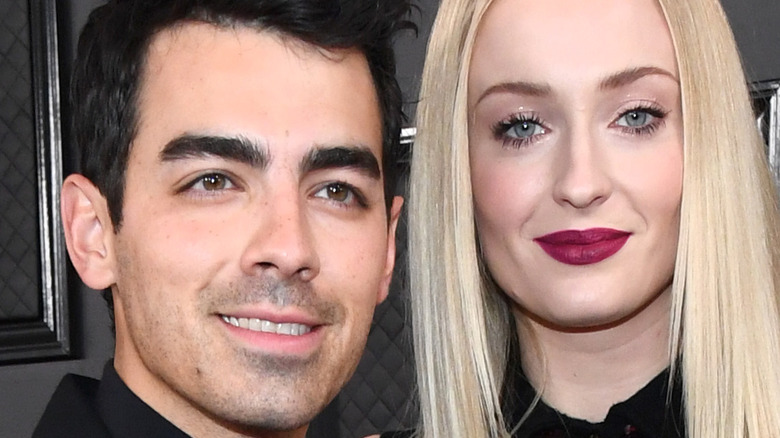 Sophie Turner and Joe Jonas on the red carpet. 