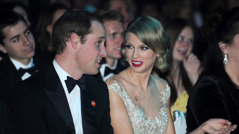 Taylor Swift and Prince William at the Winter Whites Gala in 2013