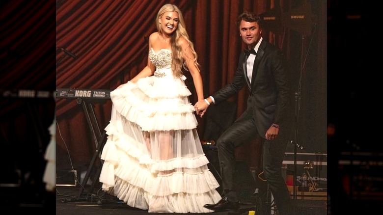 Charlie and Erika Kirk at their wedding