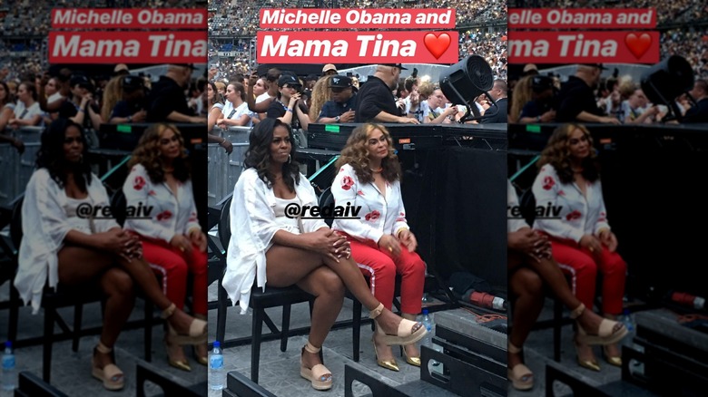Michelle Obama and Tina Knowles watched a Beyoncé and Jay-Z concert in Paris (2018)