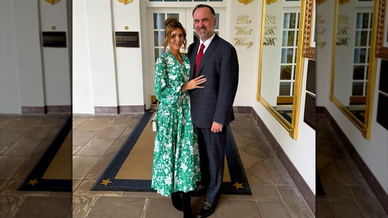 Erin Melmore and Dan Scavino posing