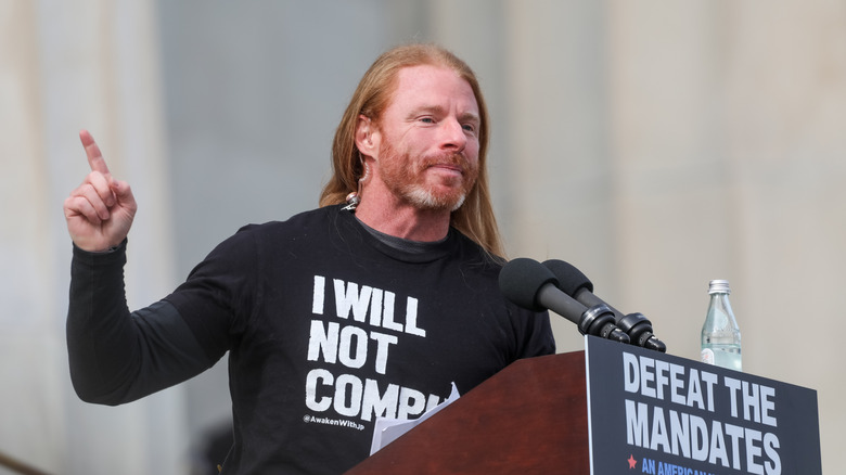 JP Sears speaking at an anti-vaccine event
