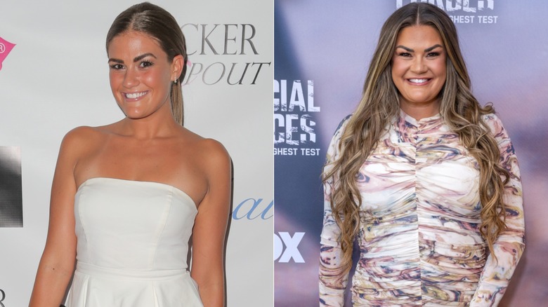 Split image of Brittany Cartwright before and after