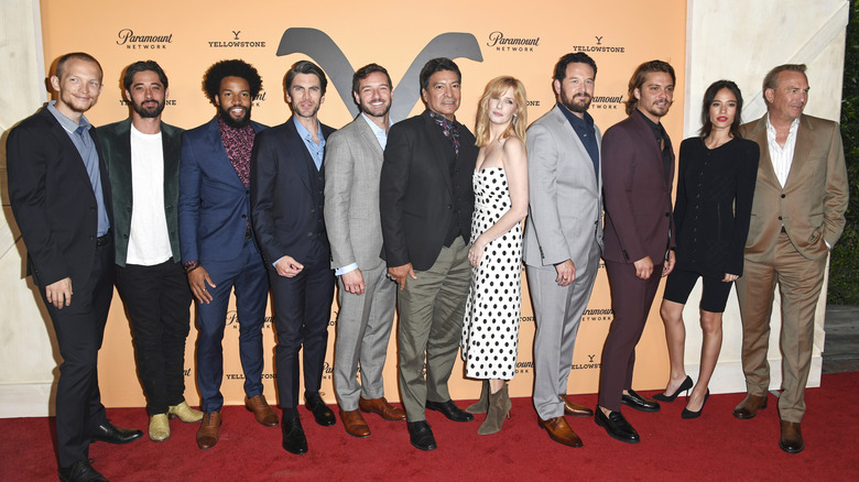 Cast of Yellowstone at a red carpet event