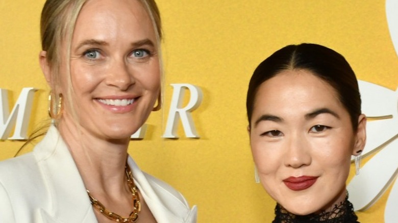 Rachel Blanchard and Jackie Chung smiling