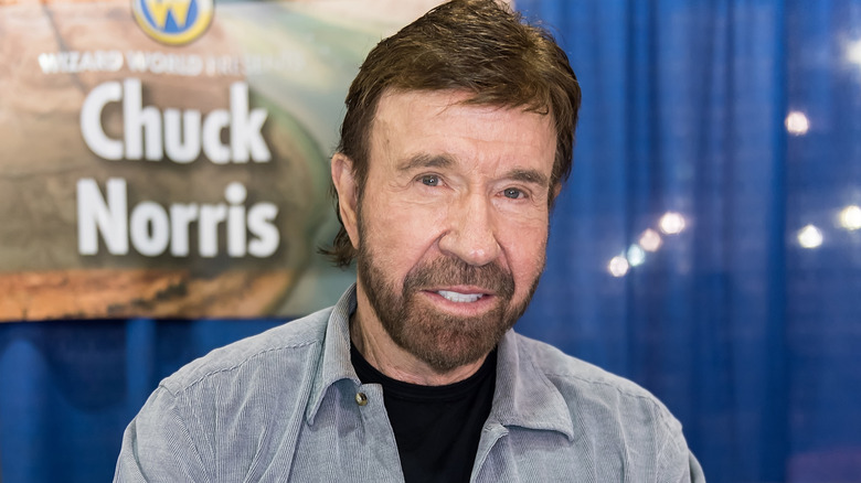 Chuck Norris smiling