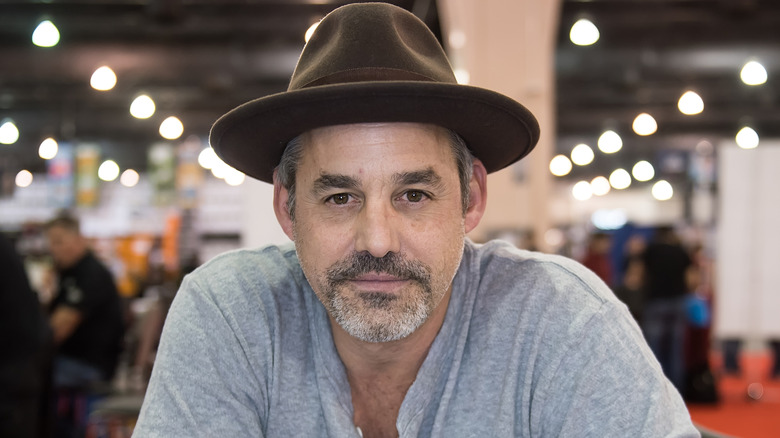 Nicholas Brendon wearing hat