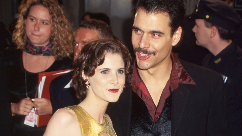 A young Robert Kelker-Kelly pictured with Miriam Parrish