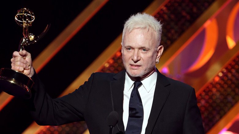 Anthony Geary holding his Daytime Emmy