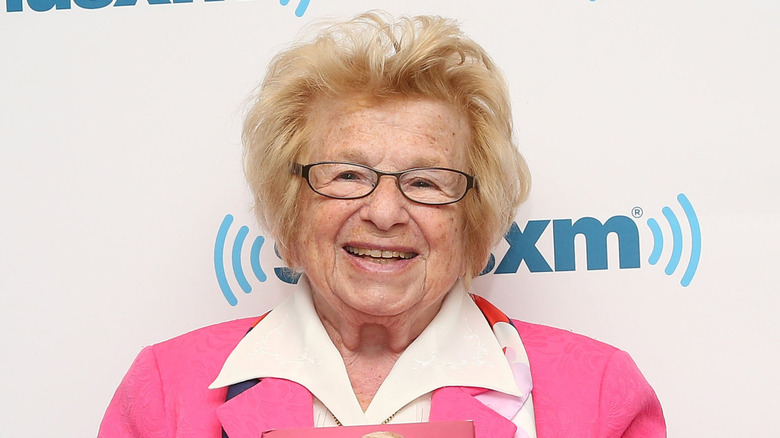 Dr. Ruth Westheimer photographed at SiriusXM studios