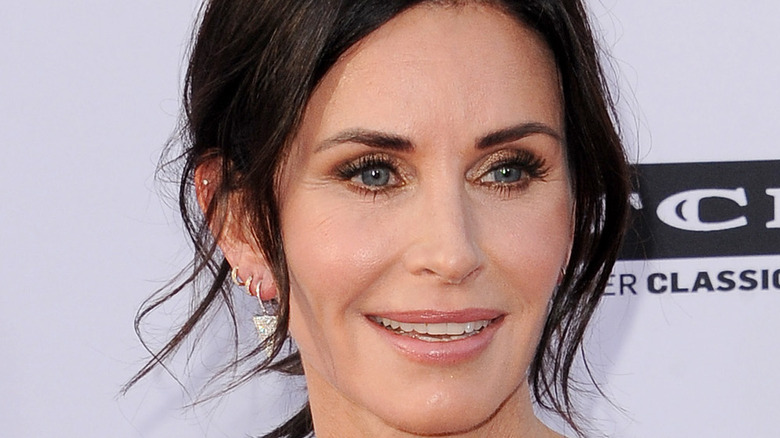 Courteney Cox poses on the red carpet