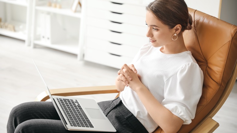 woman in a therapy session