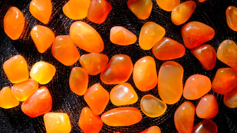 Carnelian stones.
