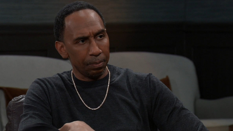 General Hospital's Stephen A. Smith looking concerned