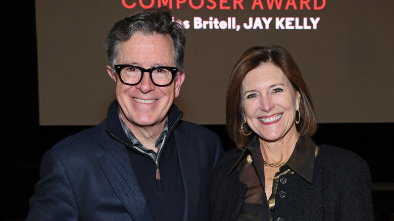 Stephen Colbert and Evie Colbert attend the 