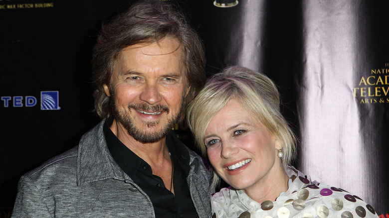 Mary Beth Evans and Stephen Nichols at an event. 