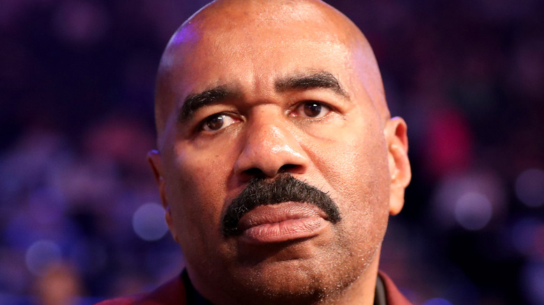 Steve Harvey thinking hard